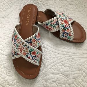 Floral Jack Rogers Slides